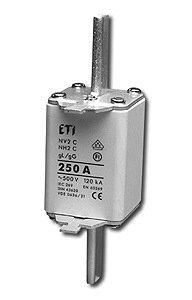 WT-2C NH2C GG P 250A WKŁADKA TOPIKOWA PRZEMYSŁOWA ZWŁOCZNA 500V BM WT-NH dawne 004114231