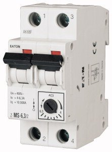 Z-MS- 6.3/2 WYŁĄCZNIK SILNIKOWY 6.3A 230V AC 10KA