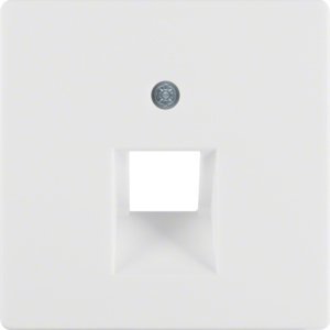 Q.X MODUŁ BIAŁY AKSAMIT PŁYTKA DO GNIAZD 1X UAE SKOŚNA