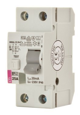 EFI6-P2 40A/ 30MA/AC WYŁĄCZNIK RÓŻNICOWY 40A 2P 2M 30MA AC 6KA
