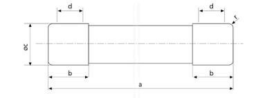 8X32 GG  6A WKŁADKA TOPIKOWA CYLINDRYCZNA ZWŁOCZNA 400V AC C