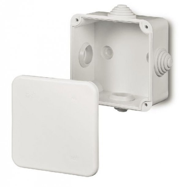 PUSZKA INSTALACYJNA NT 80X80X42 IP44 4 DŁAWIKI BIAŁY FAST-BOX