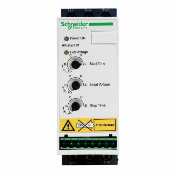 Schneider Electric Układ łagodnego rozruchu ATS01 3 fazowe 380/415VAC 50/60Hz 3kW 6A IP20, ATS01N206QN