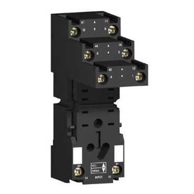 Schneider Electric Zelio Relay Gniazdo RXZ do przekaźnika RXM2, 2C/O 12 A, 250V, RXZE2S108M
