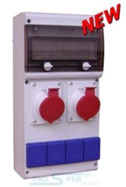 BLOCK 6 ROZDZIELNIA BUDOWLANA 10M 4X 230V 1X 16/5 1X 32/5 SERIA 632