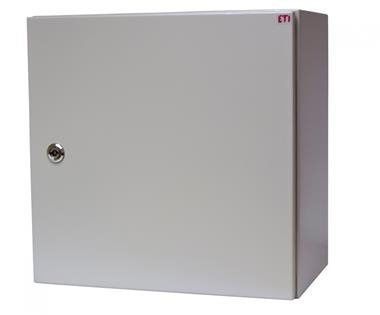 GT 60-40-25 OBUDOWA METALOWA NT 600X400X250 DRZWI PEŁNE Z PŁYTĄ IP66 IK10 SZARY ETIBOX