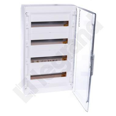 XL3 125 ROZDZIELNIA PLASTIKOWA NT 72M 4X 18M N+PE IP40 IK08 750X450X150 DRZWI TRANSPARENTNE BIAŁY