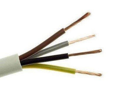 H05VV-F OWY 4X 2.5 ŻO BIAŁY PRZEWÓD OKRĄGŁY 300/500V KL.5 DO ODBIORNIKÓW RUCHOMYCH