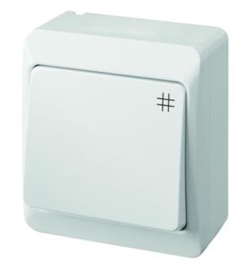 HERMES BIAŁY ŁĄCZNIK NT KRZYŻOWY IP44 ZACISKI ŚRUBOWE 10AX 250V