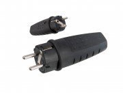 WTYCZKA PRZENOŚNA 1F GUMOWA 250V, 16A, IP 44 LUX