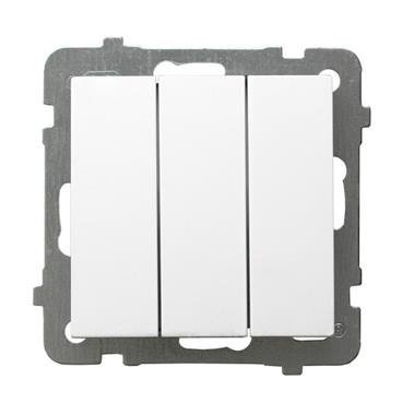 AS MODUŁ BIAŁY ŁĄCZNIK 3X ZACISKI ŚRUBOWE 10AX 250V