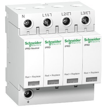 Schneider Electric Ogranicznik przepięć Acti9 iPRD20r-T2-3N 3+1-biegunowy Typ2 20 kA ze stykiem, A9L20601