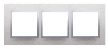 SIMON 54 NATURE INOX KLASYCZNY METAL RAMKA 3X