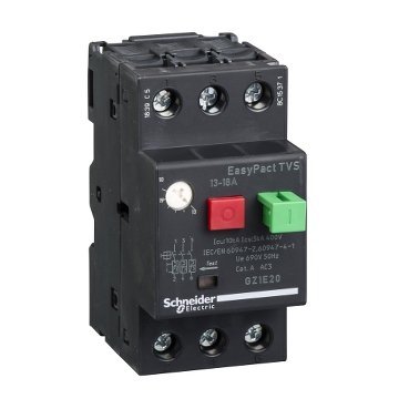 Schneider Electric Wyłącznik silnikowy GZ1E napęd przyciskowy I=13-18A zaciski skrzynkowe, GZ1E20
