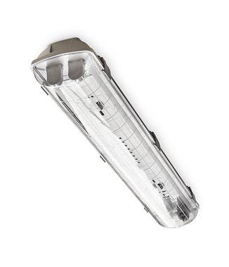 HEMI TUBE SZARY OPRAWA LINIOWA HERMETYCZNA 1X 36W G13 T8 220-240V AC 1200MM IP65 PS ABS TUBY LEDOWE
