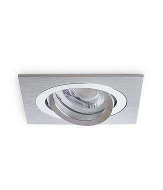 DELTA-K AS ALUMINIUM SZCZOTKOWANE OPRAWA SUFITOWA PT KWADRAT RUCHOMA GU5.3 IP20 ALUMINIUM