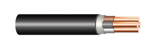 YKY 3X  6 ŻO RE CZARNY KABEL ZIEMNY CU DRUT 0.6/1KV KL.1 BĘBEN