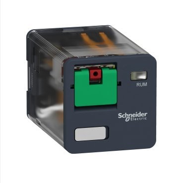 Schneider Electric Zelio Relay Przekaźnik uniwersalny z przyciskiem test 3C/O 10A, 24V AC, RUMC31B7