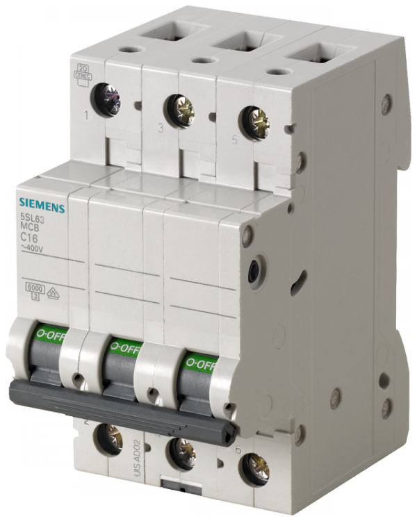 5SL WYŁĄCZNIK NADPRĄDOWY B 40A 3P 3M 6KA