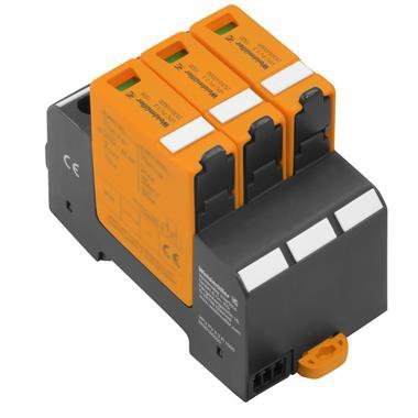 VPU PV I+II 3 1000 E OGRANICZNIK PRZEPIĘĆ T1+T2 B+C 3P 3M 20/40KA 3.8KV 1000V DC PV