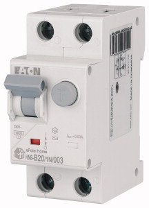 HNB-B20/1N/003 B 20A/ 30MA/AC WYŁĄCZNIK RÓŻNICONADPRĄDOWY B20A 1P+N 2M 30MA AC 6KA