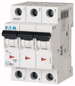PL6-C 4/3 WYŁĄCZNIK NADPRĄDOWY C 4A 3P 3M 6KA