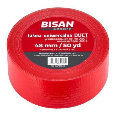 TAŚMA UNIWERSALNA DUCT 48MM/50YD PE CZERWONA