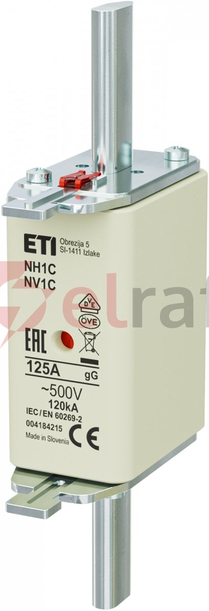 Wkładka bezpiecznikowa NH1C 125A gG 500V 004184215