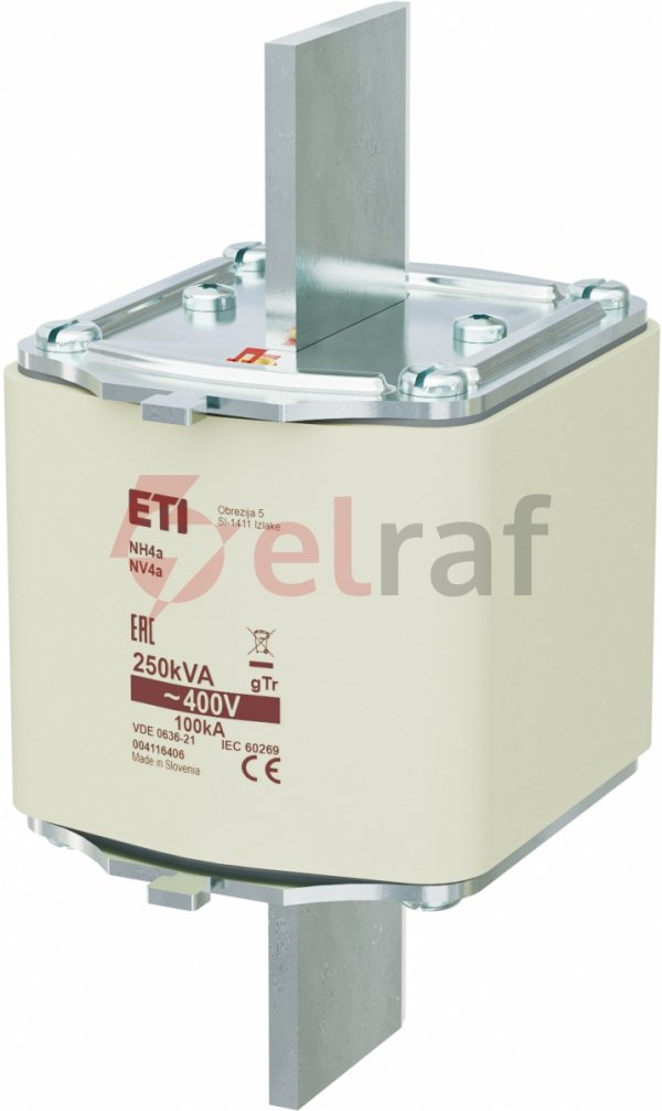 Wkładka bezpiecznikowa NH4a 361A gTr 250kVA 400V WT-4a 004116406
