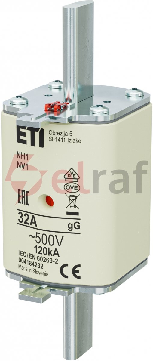 WKŁADKA NH1 GG 32A/500V