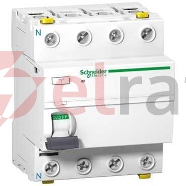 Wyłącznik różnicowo-prądowy iID 4P 63A 100mA typ AC A9Z12463