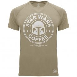 Star wars coffee boba fett koszulka termoaktywna
