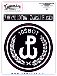 10ŚBOT WOT - naklejka czarna