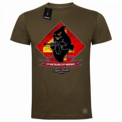 USMC 2nd Battalion 24th Marine Regiment koszulka bawełniana