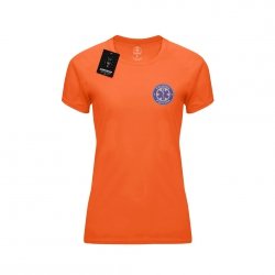 Położna koszulka damska termoaktywna pomarańczowa