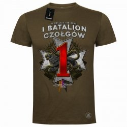 10 Brygada Pancerna 1 Batalion Czołgów koszulka bawełniana