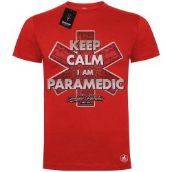 Keep calm I am paramedic koszulka bawełniana