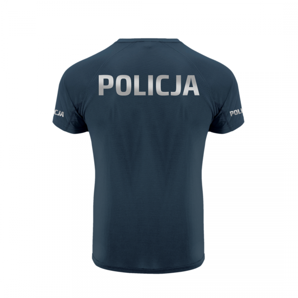Policja koszulka termoaktywna nadruki odblaskowe