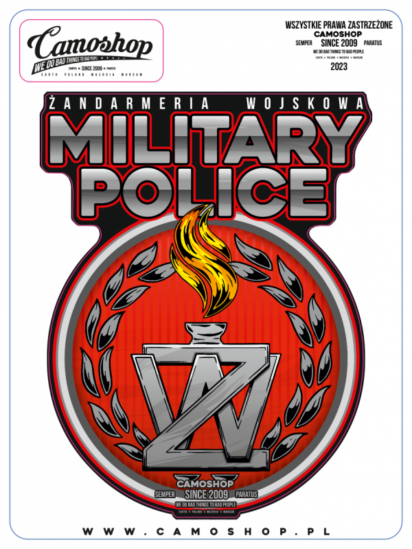 Żandarmeria Wojskowa military police - naklejka