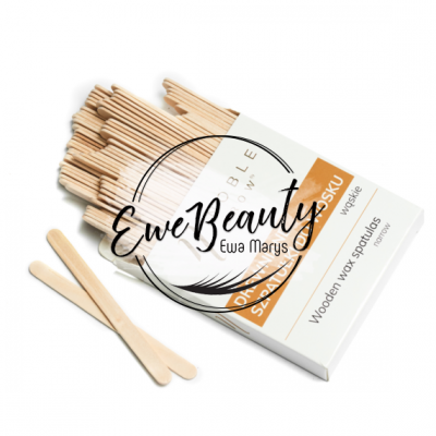 Wooden wax spatulas - narrow