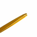 Gold tweezer with a comb for eyelashes
