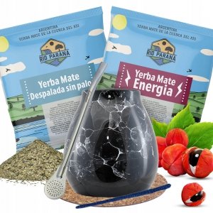Zestaw Akcesoria Yerba Mate Green Matero Bombilla