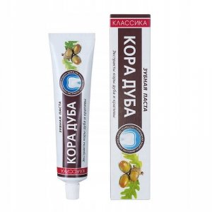 ZIOŁOWA PASTA do Zębów WYBIELAJĄCA BEZ FLUORU z Korą Dębu i Pokrzywą 150G