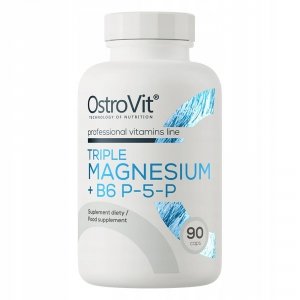 Witaminy kapsułki OstroVit Triple Magnesium + B6 P-5-P magnez 70 g 90 szt.