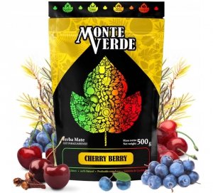 Yerba Mate Monte Verde Cherry Berry 0,5kg wiśniowy rooibos 500g Moc 0,5kg