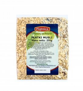 Musli płatki śniadaniowe 200 g – z suszoną żurawiną i bananem