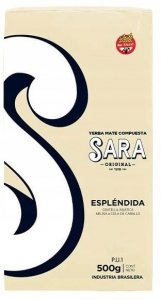 Yerba Mate Sara Ivory Esplendida con Hierbas PU-1 500g Melisa Gotu Kola