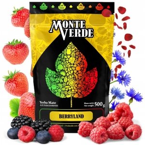 Yerba Mate Monte VERDE BERRYLAND 500g SOCZYSTE MALINY i PORZECZKI 0,5kg