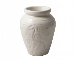 Matero Ceramiczne AZTEK Białe do Yerba Mate