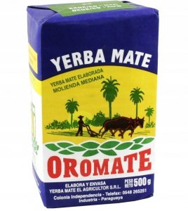 Yerba Mate Oromate Elaborada Molienda Mediana 500g